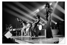 Muursticker Rolling Stones in concert, Bern Festhalle, 1975