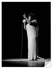Selvklebende plakat Ella Fitzgerald in Zurich, 1967