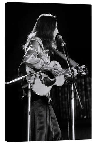 Canvas print Joan Baez in Montreux, 1973