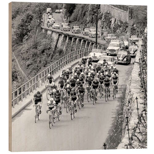 Wood print Tour De Romandie 1963