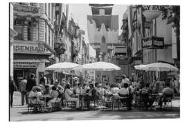 Alubild Straßencafé in Zürich, 1980