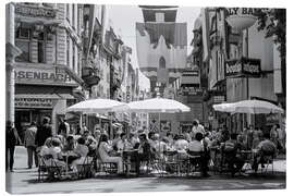 Tableau sur toile Street café in Zurich, 1980