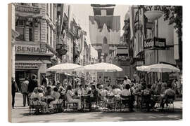 Trätavla Street café in Zurich, 1980
