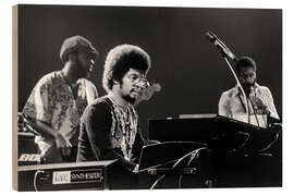 Wood print Herbie Hancock in St. Gallen, 1974