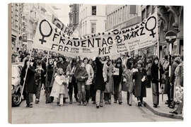 Wood print Demonstration on Women’s Day, March 8, 1977