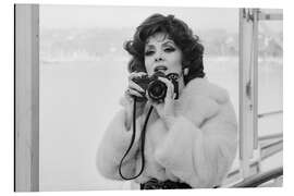 Magnettafel Gina Lollobrigida am Genfer See, 1973