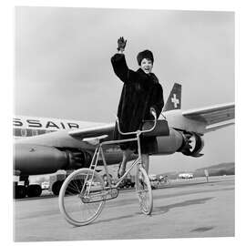 Quadro em acrílico Lilly Yokoi, prima ballerina of bicycles, Zurich, 1962