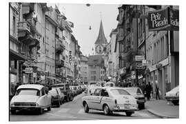 Cuadro de aluminio Verkehr am Rennweg in Zürich, 1974