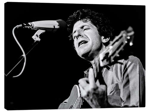 Obraz na płótnie Leonard Cohen at the 10th Montreux Jazz Festival, 1976