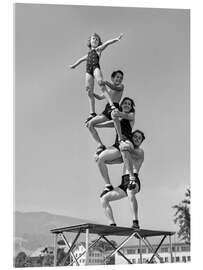 Acrylglasbild Engel Akrobatische Familie, Schweiz, 1943