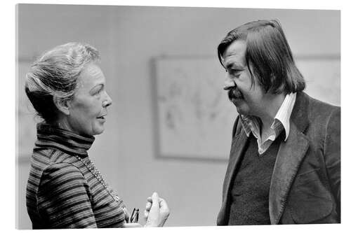 Akrylbilde Günter Grass in Zurich, 1975