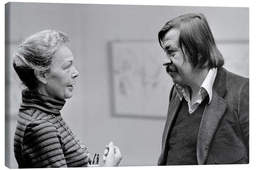 Leinwandbild Günter Grass in Zürich, 1975