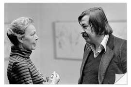 Wandsticker Günter Grass in Zürich, 1975