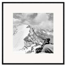 Framed art print Summer skiing on the Corvatsch, Switzerland, 1970