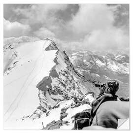 Sticker mural Summer skiing on the Corvatsch, Switzerland, 1970