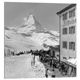 Gallery print Hotel Riffelhaus under the Matterhorn, Zermatt, 1956