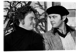 Cuadro de metacrilato Michael Douglas and Jack Nicholson in Zurich, 1976