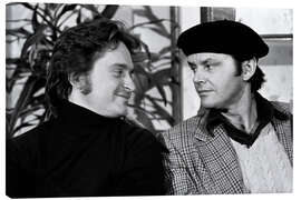 Obraz na płótnie Michael Douglas and Jack Nicholson in Zurich, 1976