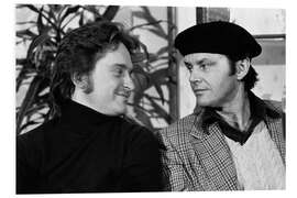 Hartschaumbild Michael Douglas und Jack Nicholson in Zürich, 1976