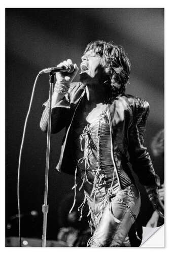 Muursticker Mick Jagger, 1973