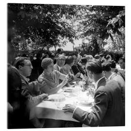 Acrylglasbild Versammlung des Schweizerischen Schriftstellerverbandes, Zürich, 1933