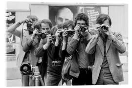 Acrylic print Photographers in action, Zurich, 1971