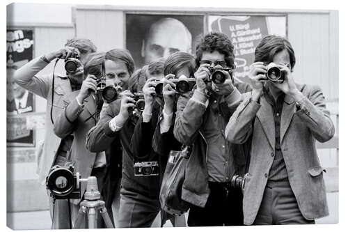 Quadro em tela Photographers in action, Zurich, 1971