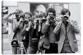 Quadro em tela Photographers in action, Zurich, 1971