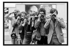 Gerahmter Kunstdruck Fotografen in Aktion, Zürich, 1971