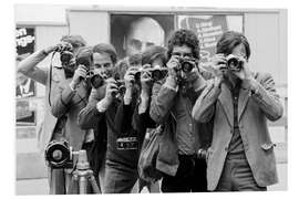 Hartschaumbild Fotografen in Aktion, Zürich, 1971