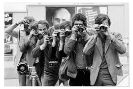 Wandsticker Fotografen in Aktion, Zürich, 1971