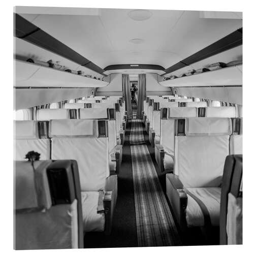 Acrylic print The cabin of Swissair's DC-8 'Matterhorn', 1960