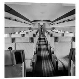 Acrylic print The cabin of Swissair's DC-8 'Matterhorn', 1960