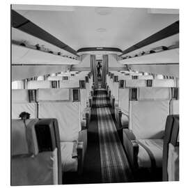 Alubild Die Kabine der DC-8 'Matterhorn' der Swissair, 1960
