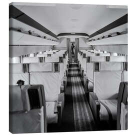 Canvas print The cabin of Swissair's DC-8 'Matterhorn', 1960