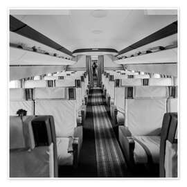 Poster The cabin of Swissair's DC-8 'Matterhorn', 1960