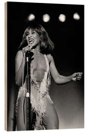 Hout print Tina Turner in Zurich, 1978 I