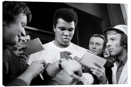 Tableau sur toile Muhammad Ali in Zurich, 1971