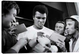 Leinwandbild Muhammad Ali in Zürich, 1971