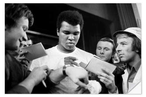 Wall sticker Muhammad Ali in Zurich, 1971