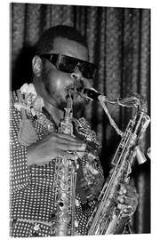 Acrylglasbild Free Jazz-Musiker Rahsaan Roland Kirk in Zürich, 1973