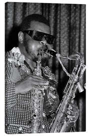 Canvas print Free Jazz musician Rahsaan Roland Kirk in Zurich, 1973