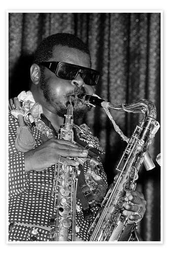 Poster Free Jazz-Musiker Rahsaan Roland Kirk in Zürich, 1973
