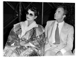 Tableau en verre acrylique Bruno Ganz and Bianca Jagger in Locarno, 1979
