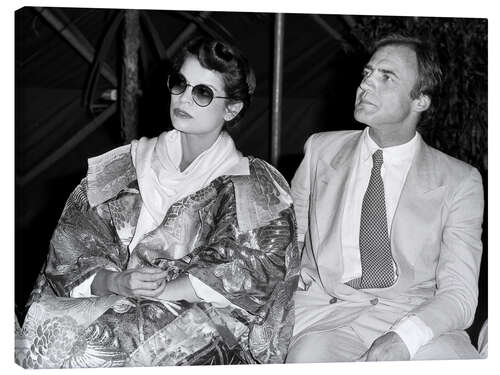 Lienzo Bruno Ganz and Bianca Jagger in Locarno, 1979