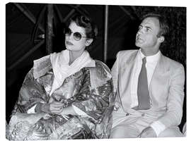 Lienzo Bruno Ganz and Bianca Jagger in Locarno, 1979