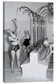 Canvas print Women municipal indoor swimming pool, 1941