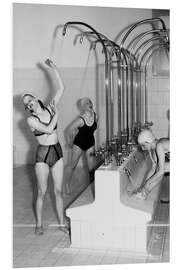 Foam board print Women municipal indoor swimming pool, 1941