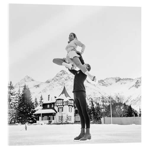 Acrylic print Swiss Figure Skating Championships in Arosa, 1939