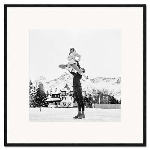 Impresión de arte enmarcada Swiss Figure Skating Championships in Arosa, 1939